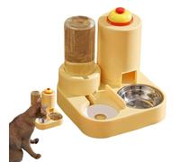 Cat Dish With Water Bottle, Water And Food Bowl Set, Water And Food Bowl Set For Cats And Dogs, Detachable Puppy Bowl With Bell, Wet And Dry Food Bowl For Small To Medium Cats And Dogs