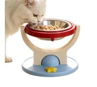 Cat Dishes Elevated Anti-Tip Adjustable Height Ceramic Treat Station