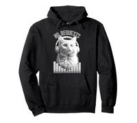 Cat DJ No Demandes Kitty Casque Egaliseur Musique Sweat à Capuche