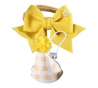 Cat Dog Birthday Hat - Cute Plaid Headwear Set with Adjustable Bow Tie, Comfortable Fit, Durable Material, and Charming Design | Ideal for Pets’ Holiday Parties, Photoshoots, Costumes, Birthdays