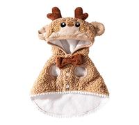 Cat Dog Christmas Cape, Cute Cartoon Hat, Cozy Pet Outfit, Festive Pet Apparel, Dog Christmas Cape, Cat Winter Costume, Cat Dog Christmas Cape with Cute Cartoon Hat Cozy for Cats and Puppy