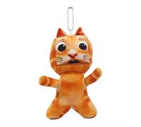 Cat Doll Charm, Charm Soft Collectible Pendant, Stuffed Animal Ornament, Fun Bag Accessory, Creative Plush Decoration, for Adults Lovers Family Friends Women Men Wife Gift Home Travel Daily Use