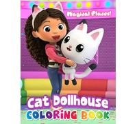 cat doll-house coloring book: 50+ One Sided Drawing JUMBO Pages Of Characters and Iconic Scenes for Kids & Adults