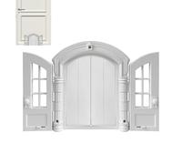 Cat Door for Window,Escape-Proof Small Breed Gate |Collision-Resistant with Double Panels 9.45x10.83x2.83in French Style Indoor Cat Door | for Bedroom Garage Interior Outdoor Wall Doorway Patio House
