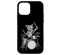 Cat Drum Retro 90s Vintage Music Vibe for Batteurs Coque pour iPhone 12 Mini