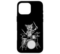 Cat Drum Retro 90s Vintage Music Vibe for Batteurs Coque pour iPhone 16 Pro Max