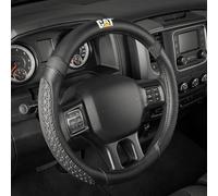 Cat® DuraGrip Housse de Volant de Voiture, Grande Taille de 40,6 cm, Design antidérapant inspiré de la Bande de roulement de Pneu, Housse de Volant Noire pour Voiture, Camion, camionnette, VUS