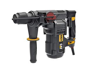 CAT DX27 Perforateur 1500 W, SDS-Plus, énergie d'impact 5.0J, puissance de perçage 32 mm, 4 fonctions, anti-vibration, transmission en magnésium (avec poignée supplémentaire et butée de profondeur)