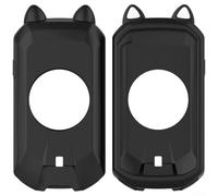 Cat-Ear Coque en silicone pour Garmin Edge 1050, coque antichoc pour ordinateur de vélo avec découpes, coque de protection légère et résistante à la poussière (noir)