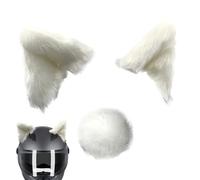 Cat Ear Headgear - Motorcycle Headgear Cat Ears | Kitty Ear Plush Adhesive Motorcycle | Plush Kitty Eâr Headgears Accessory with Adhesive | Bicycle Motorcycles Smooth Surfaces Plûsh Cats Ears Decor
