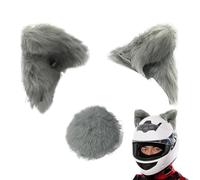 Cat Ear Headgear - Motorcycle Headgear Cat Ears | Kitty Ear Plush Adhesive Motorcycle | Plush Kitty Eâr Headgears Accessory with Adhesive | Bicycle Motorcycles Smooth Surfaces Plûsh Cats Ears Decor