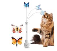 Cat Electric Butterfly Teaser Spinners, Interactive Cat Toy, Rechargeable | Cat Teaser, Automatic Butterfly Spinner, Rechargeable Electric Wand, Interactive Movement, Engaging Playtime for Indoor Cats
