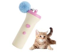 Cat Electric Toy - Pet Retractable Rechargeable Stick with Fuzzy Ball | Automatic Cat Toys Indoor for Kitten Indoor Play Exercise Pet Enrichment