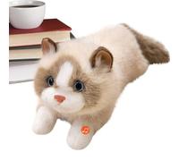 Cat en Peluche - de Chats Moelleux, Jouet en Peluche | Adorable Doux avec Son pour Nursery Room Decor Space Living Space Couch Couch Dort