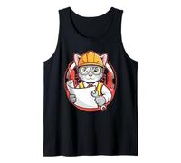 Cat Engineer asque Rigide Motif Chaton Débardeur