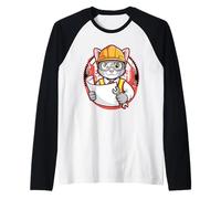 Cat Engineer asque Rigide Motif Chaton Manche Raglan