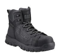 CAT Erpillar Bottes de sécurité pour homme en cuir grainé avec embout composite, Noir, 45 EU