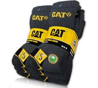 Cat erpillar CAT Real Work Socks Lot de 6 paires de chaussettes de travail pour homme et femme Tailles 35-50, gris, 35-40