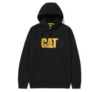 Cat erpillar Sweat à capuche pour homme avec logo CAT brodé sur le devant, système de gestion des cordons S3 et poche pochette, noir, Small