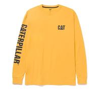 Cat erpillar T-Shirt à Manches Longues pour Homme avec bannière de Marque déposée (Tailles Standard et Grandes Tailles), Jaune, XXL