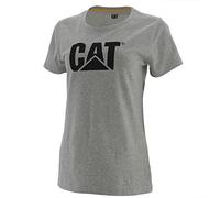 Cat erpillar T-shirt avec logo TM pour femme, Gris chiné, Taille S