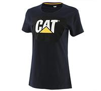Cat erpillar T-shirt avec logo TM pour femme, noir, Taille S