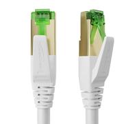 Cat Ethernet Cable 7-0.25m-10 Gigabit LAN/RJ45 Network Cable-Available in 0.25-30m (Suitable for High Speed Networks,Switch/Router/Modem,White)