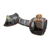 Cat Extérieur Playpen - Ensemble De Tunnels De Chat En Maille En Maille | Tunnel Pet Mesh | Tour De Jeux Amusant De Chaton Pliable | Cage De Chiot Interactive Cage Jointe De Tente Fermée Pour Kitten E
