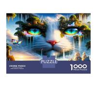 Cat Face Navire de mer 1000 Pièces Puzzle Puzzle Adultes Carton Épais - Ados 12-18 Ans, Logique Et Fun, pour Les Amateurs De Puzzles 70x50cm/1000pcs