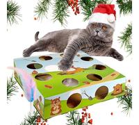 Cat Feather Toy with Intelligent Sensing, Multi-Hole Maze Indoor Toy, Indoor Cat Toys - Intelligent Sensing Cat Feather Toy, Multi-Hole Maze Smart Teaser for Exercise, Entertainment, and Hunting Fun