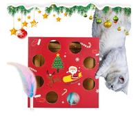 Cat Feather Toy with Intelligent Sensing, Multi-Hole Maze Indoor Toy, Indoor Cat Toys - Intelligent Sensing Cat Feather Toy, Multi-Hole Maze Smart Teaser for Exercise, Entertainment, and Hunting Fun