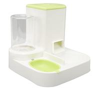 Cat Feeder and Water Dispenser 2 in 1 Automatic Pet Waterer Detachable Food Bowls Set Storage with 2.2L Container Odorless 1L for Small Puppy Kitten Dog Easy Clean