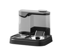 Cat Feeder and Water Dispenser, Dog Bowl Set Automatic, Large Capacity Design with Spill-Resistant Base and Easy Refilling System, (2 Pack, Grey), Perfect for Pet Feeding