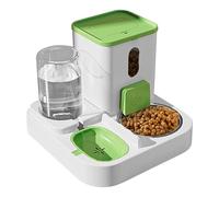 Cat Feeder and Water Fountain, Pet Feeder with Stainless Steel Bowl, Electric Kitten Feeder, Portable Cat Food Feeder, Pet Feeder for Medium Pets, Puppy and Kitten Feeder, Automatic Cat Feeder