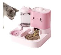 Cat Feeder Automatic, Cat Automatic Feeders, Économie d'espace et bol d'eau, Faisseur de chats à l'épreuve des déversements et distributeur de grande capacité pour les petits et moyens animaux de comp