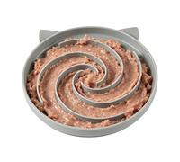 Cat Feeder Bowl - Silicone Spiral Pattern, Anti Choking Slow Food Dish | Dog Food Bowl Slow Feeder for Kitten Puppy Small Interactive Enrichment Stimulation Licking Play