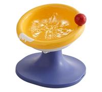 Cat Feeder, Elevated Bowls Stand, Ergonomic Adjustable Height Design, Deep Dish Pet Accessory for Small Breeds, Indoor Apartment Mealtime, Food and Water Station, 7.09x7.09x6.1 inches