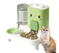 Cat Feeder - PP And PET 1800ML Automatic Food Feeder With 800ML Water Dispenser Detachable Design | Smart Pet Feeding And Hydration System For Kittens, Puppies, Bunnies, Indoor Outdoor Use