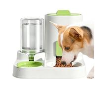 Cat Feeder Spill-Proof Feeding Water Bowl Supplies | Double Automatic Cat Feeder Pet Supplies Medium Large Puppy Kitten Indoor Outdoor Living Room Balcony Garden Yard Patio