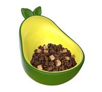 Cat Feeding Bowls, Avocado Shape Small Bowl, High Legged Kitten Feeder, 7.09x5.51x3.54 inches Pet Supplies Eating and Drinking, Multi Pet Use for Floor, Travel, Vacation, Home