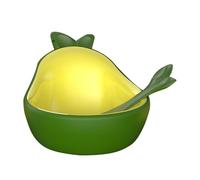 Cat Feeding Bowls, Avocat Shape Small Cat Bowl, High-Legged Kitten Feeder Supplies for Eating and Drinking, Multi-Pet Floor, Travel, Vacation, Outdoor, Home, Appartement, Crate Use, 18 x 14 x 9 cm