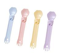 Cat Feeding Spoon, Pet Spoon, Squeeze Cat Feeder, Cat Stick Feeder, Pack of 4 Squeezable Cat Feeding Spoons for Easy Feeding Squeeze Strip Cat Feeder for Treat Dispensing and Feeding
