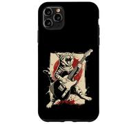 Cat Feline Guitarist Guitare Japonaise Vintage Anime Coque pour iPhone 11 Pro Max