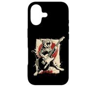 Cat Feline Guitarist Guitare Japonaise Vintage Anime Coque pour iPhone 17