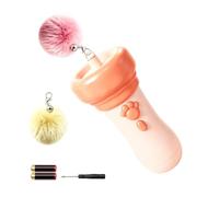 Cat Fetch Toy - Automatic Retractable Launcher Teaser Wand with Fuzzy Ball | Telescopic Pet Interactive Toy for Kitten Enrichment Playing Exploration Home Living Room