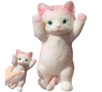 Cat Fidget Jouet 8 x 4 Pouces Mignon Chat Sensory Toys réaliste 3D Stress Relief Jouet softs Kawaii chattes Fidget compree créatives Cadeaux pour Les Enfants et Les Adultes, Style 1cat