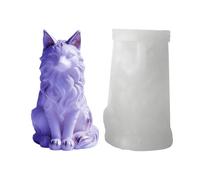 Cat Figurine - Soft Silicone Casting Mold, Animal Statue Form | Heat Resistant Smooth Interior Wall Crafting Shell | Home Tabletop Centerpiece Making, DIY Clay Wax Soap Plaster Casting Tool
