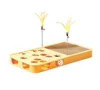 Cat File Scratcher Interactive - Self-Play Puzzle Claw Scratcher Kitten Box | Kitten Claw Scratch Board Box for Furniture Floor Couch | Bed Protection Garden Home Bedroom Balcony Cat File Scratcher Claw