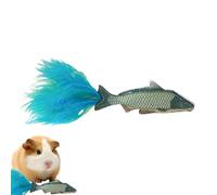 Cat Fish Toy - Interactive Feather Teething Toy, Deep Sea Fish Felt Design | Engaging Clawing Toy, Cat Toys Fish, Exercise Accessory for Cats, Rabbits, Guinea Pigs, Indoor and Outdoor Play