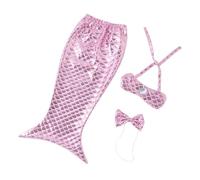 Cat Fishtail Costume Reusable Washable Adjustable Size Funny Fishtail Dress Costume for Party Photo Prop (Roseate)